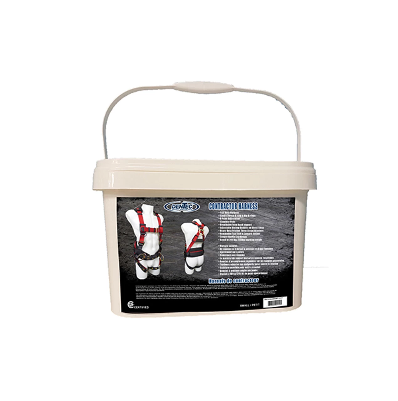 Dentec 16H12352WMFI Koala Behr Full Body Contractor Harness W/ 3 D-Ring & Tongue Buckle Leg Straps, Universal - Image 2