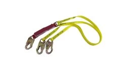 Dentec 16LSL921601 Dual Leg 6' Shock Lanyard W/ 3/4" Snap Hooks 140-375lb