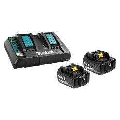 Makita Y-00359 18V (5.0 Ah) X2 Li-Ion Battery & Dual-Port Charger Kit
