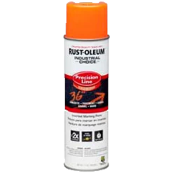 Rust-Oleum 203027 Precision Line Fluorescent Orange Spray Paint