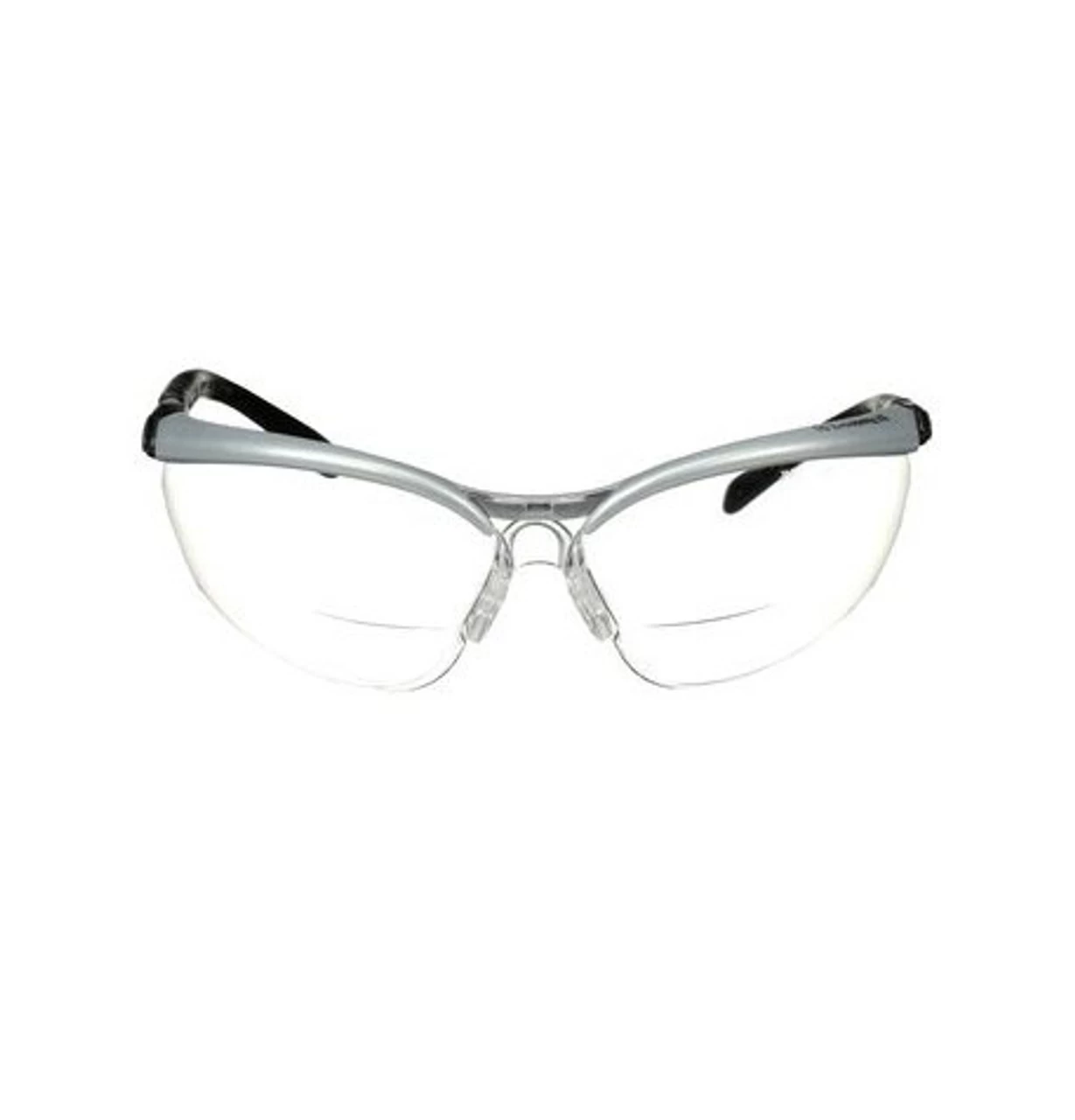 3M™ BX Reader Protective Eyewear, 11375-00000-20, Clear Lens, Silver Frame, +2.0 Dioptre
