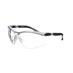 3M™ BX Reader Protective Eyewear, 11376-00000-20, Clear Lens, Silver Frame, +2.5 Dioptre