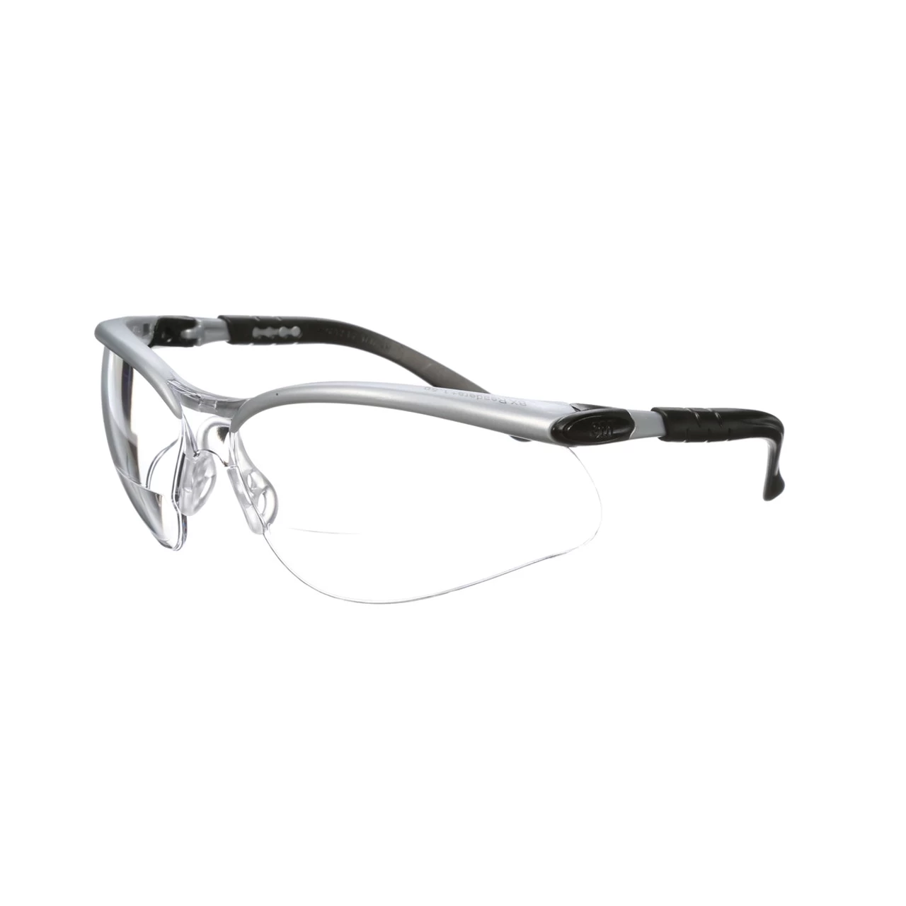 3M™ BX Reader Protective Eyewear, 11376-00000-20, Clear Lens, Silver Frame, +2.5 Dioptre
