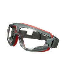 3M™ GoggleGear Splash Goggle With Clear Scotchgard™ Anti-Fog Lens, GG501SGAF, Black/red