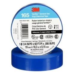 3M 165BL4A Temflex General Use Vinyl Electrical Tape Blue