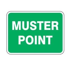 Accuform FRR910RA Safety Sign : Muster Point