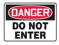 Accuform MADM139VP OSHA Danger Sign: Do Not Enter