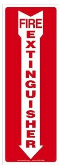 Accuform MFXG556VP Safety Sign: Fire Extinguisher