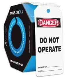 Accuform TAR110 OSHA Danger Tags By-The-Roll: Do Not Operate