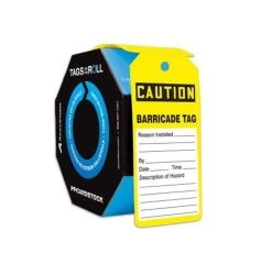 Accuform TAR136 OSHA Caution Tags By-The-Roll : Barricade Tag