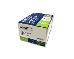 Bissett BF-SX5035114 1-1/4" X 7/32" Narrow Crown 18GA Staple