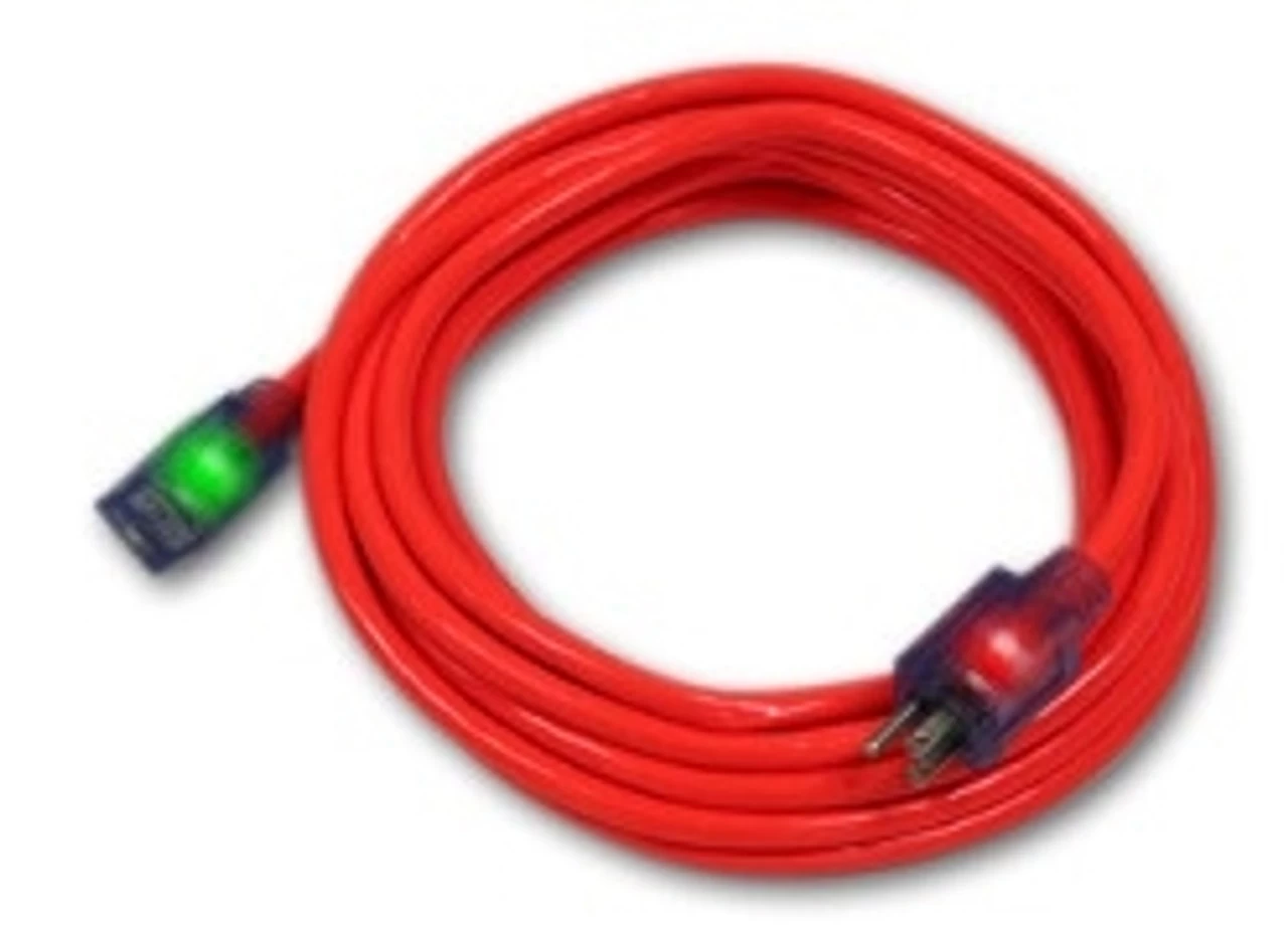 Century Wire D17442050 Pro Glo 12/3 50 Foot Extension Cord Orange Single-Ended