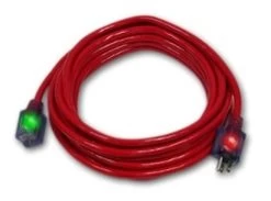 Century Wire D17447050 Pro Glo 12/3 50 Foot Extension Cord Red Single-Ended