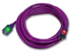 Century Wire D17449100 Pro Glo 12/3 100 Foot Extension Cord Purple Single-Ended