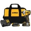 DeWalt DCF809C2ATOMIC 20V MAX Brushless 1/4 In. Impact Driver Two Battery Kit