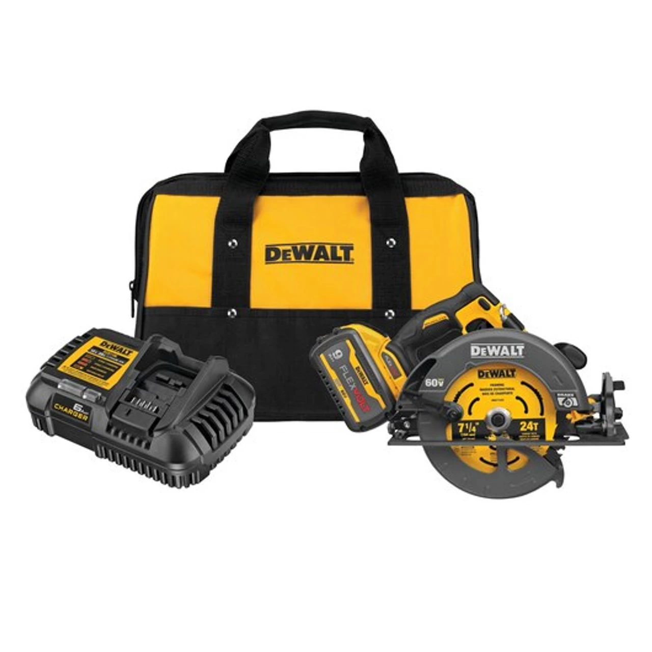 Dewalt DCS578X1 FLexvolt 60V Max Brushless 7-1/4" Cordless Circular Saw With Brake Kit - Image 2