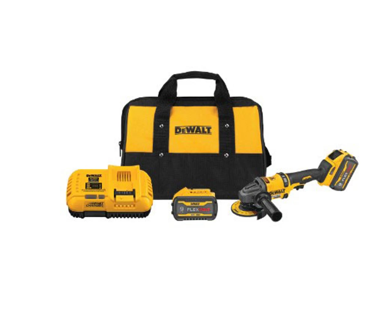 Dewalt DCG418X2 Flexvolt 60V MAX Brushless 4-1/2" Cordless Grinder With Kickback Brake Kit