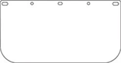 Dynamic Safety EP815/40 Clear Faceshield 8" X 15-1/2"