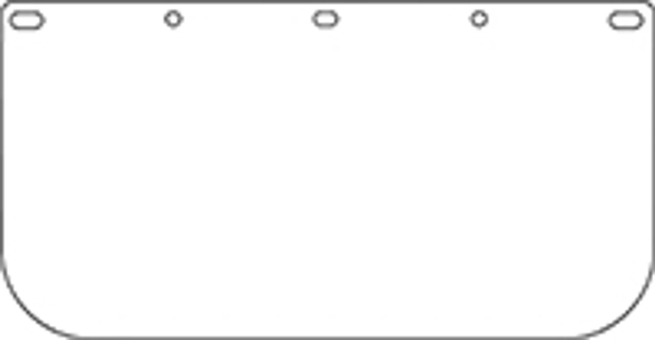 Dynamic Safety EP815/40 Clear Faceshield 8" X 15-1/2"