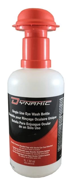 Dynamic Safety FAEW032SU Single Use Eye Wash Solution 32oz
