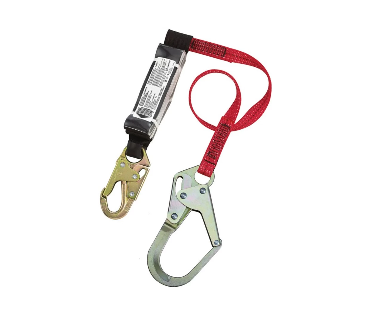 Dynamic FP73313/6 Dyna-Pak Polyester Single-Leg Fixed Lanyard - 1" X 6'