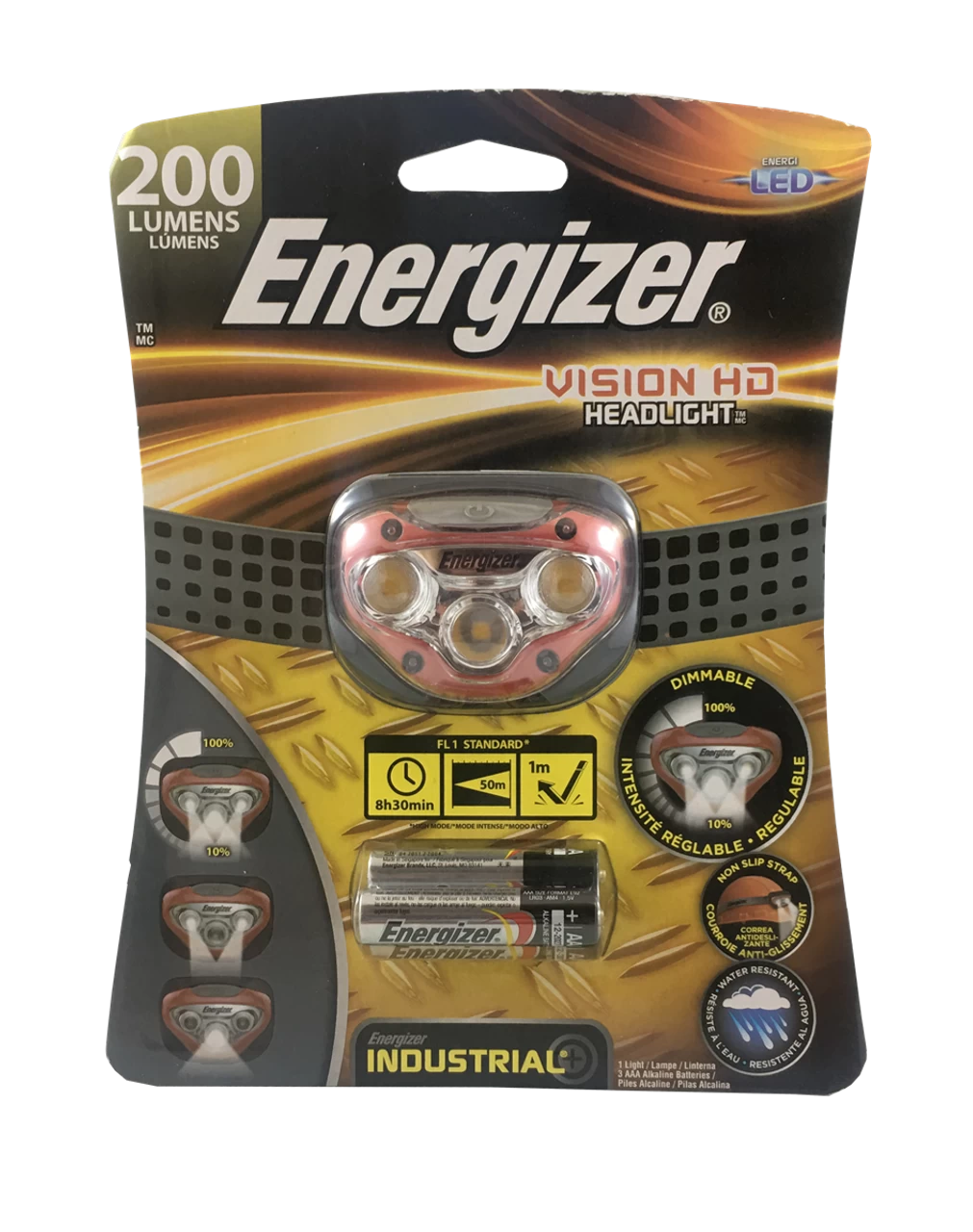 Energizer HDBIN32E Vision HD LED Headlight - 200 Lumens