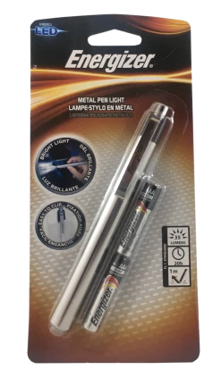 Energizer PLED23AEH Metal LED Pen Light - 35 Lumens