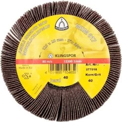Klingspor 280238 5" X 20 Mm X 5/8-11" 80 Grit WSM617 Angle Grinder Flap Wheel