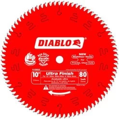 Diablo D1080X 10" - 80 Tooth Ultra Finish Saw Blade