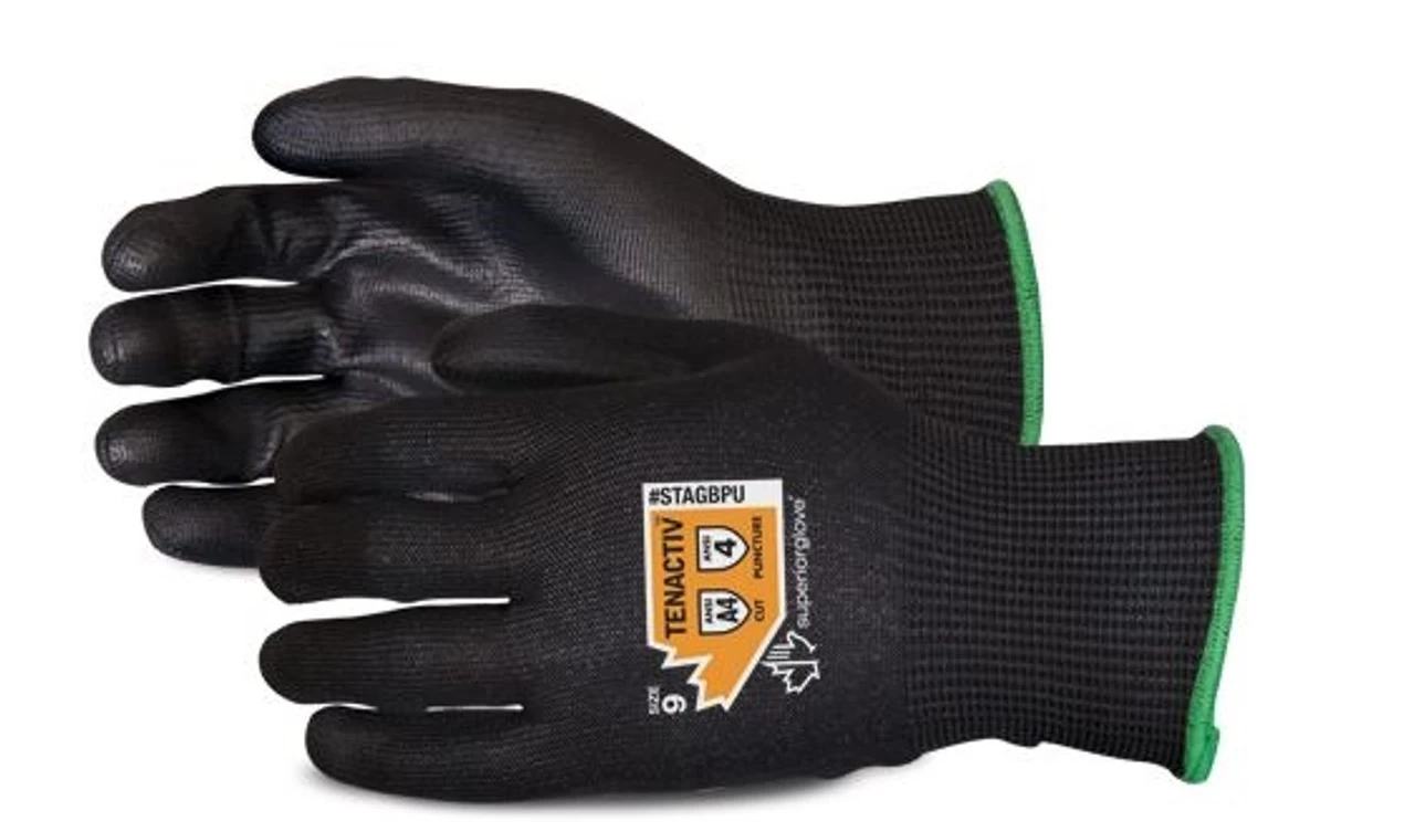 Superior Glove STAGBPU TenActiv Composite Filament Fiber Cut-Resistant Knit Gloves