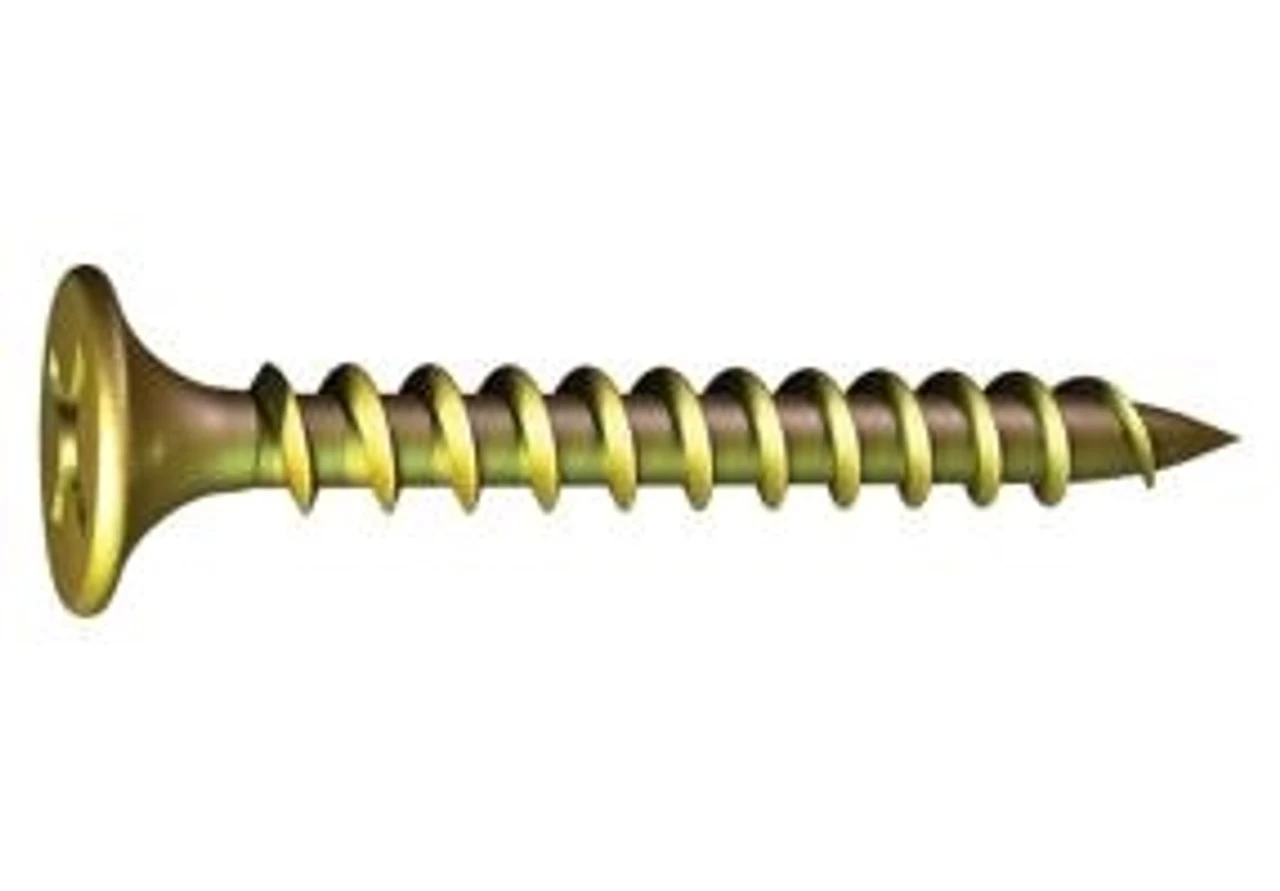 Grabber 1368YZ#10 By 4 Inch Bugle Head Streaker Screws Fine Yellow Zinc