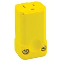 Century Wire LV5259VY Yellow Female Plug End Connector