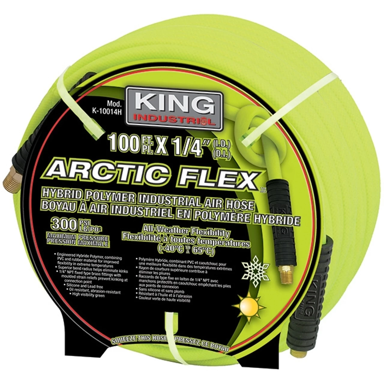 King Canada K-10014H 1/4" X 100' HYBRID POLYMER IND. AIR HOSE