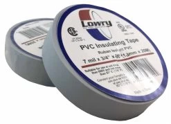 Lowry Electrical Tape - Grey - 18mm X 20m