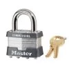 Master Lock Model No. 1 - 1-3/4" Wide Laminated Steel Pin Tumbler Padlock