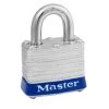 Master Lock 3UP 1-9/16in (40mm) Wide Laminated Steel Pin Tumbler Padlock, Universal Pin
