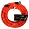 Century Wire D17442100 Pro Glo 12/3 100 Foot Extension Cord Orange Single-Ended