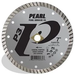 Pearl Abrasive DIA005BL 5 X .080 X 7/8, 5/8 Pearl P3 Gen. Purpose Flat Core Turbo Blade, 12mm Rim