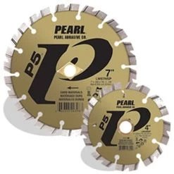 Pearl Abrasive LW07NSP 7 X .090 5/8 Pearl P5 Hard Materials Segmented Blade, 10mm Rim
