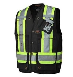 Pioneer 694BK CSA Surveyor's/ Supervisor's Vest - Black