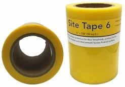 Poly 6" X 100' Site Tape - Yellow
