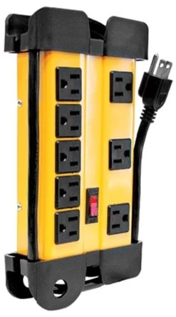Toolway 139999 Power Bar 6FT 8 Outlet With Surge Protector