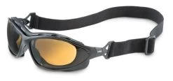 UVEX S0601X, Seismic Safety Glasses, Black Frame, Espresso Lens