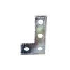 B-line 143ZN, Four Hole Half Corner Plate, Zinc Plated