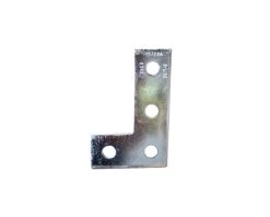 B-line 143ZN, Four Hole Half Corner Plate, Zinc Plated