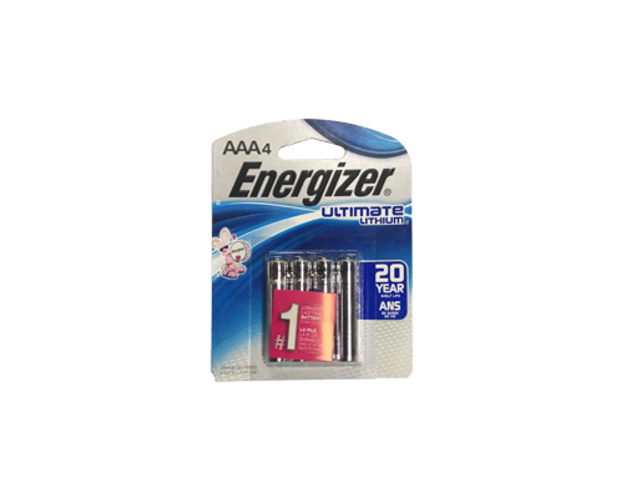 Energizer L92SBP4 AAA High Energy 5A Lithium - 4 Piece