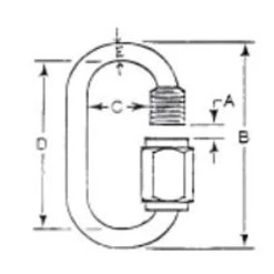 Quick Link 3/16" - Plated