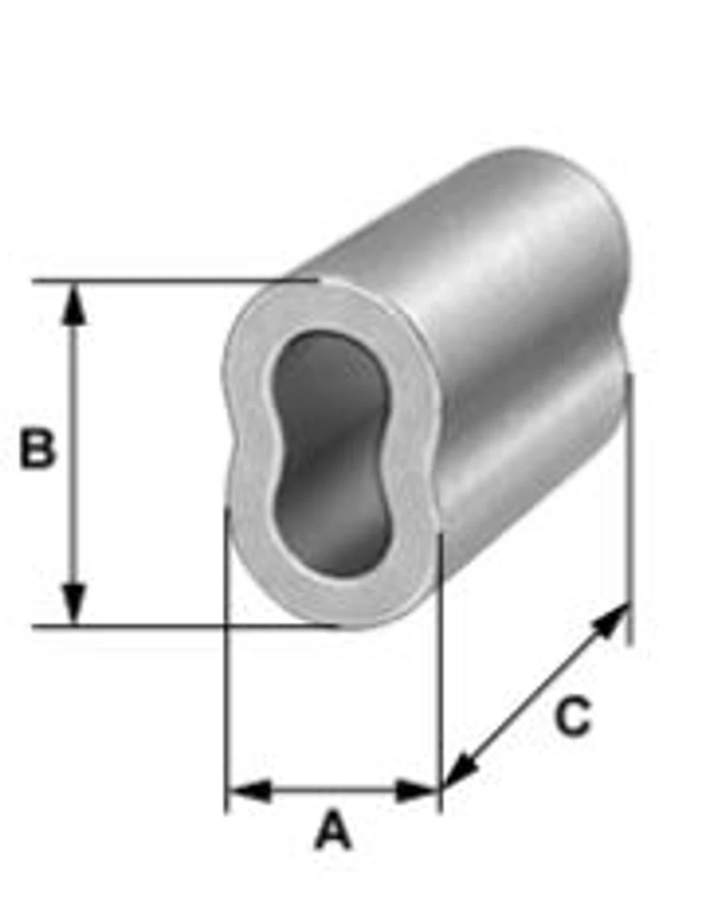 Vanguard 2950-0024 Aluminum Oval Sleeve - 3/8"