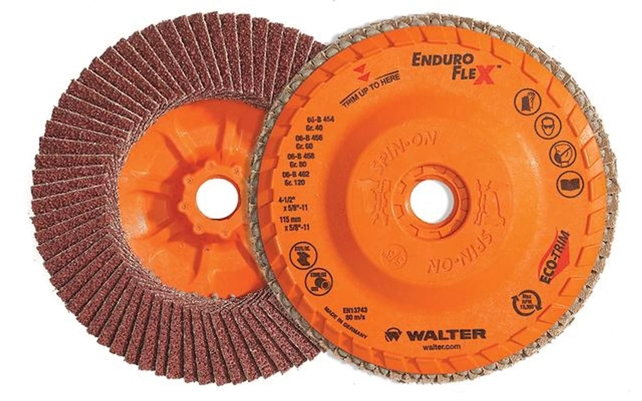 Walter 06-B 512 5" X 5/8" ENDURO-FLEX Flap Disc - 120 Grit