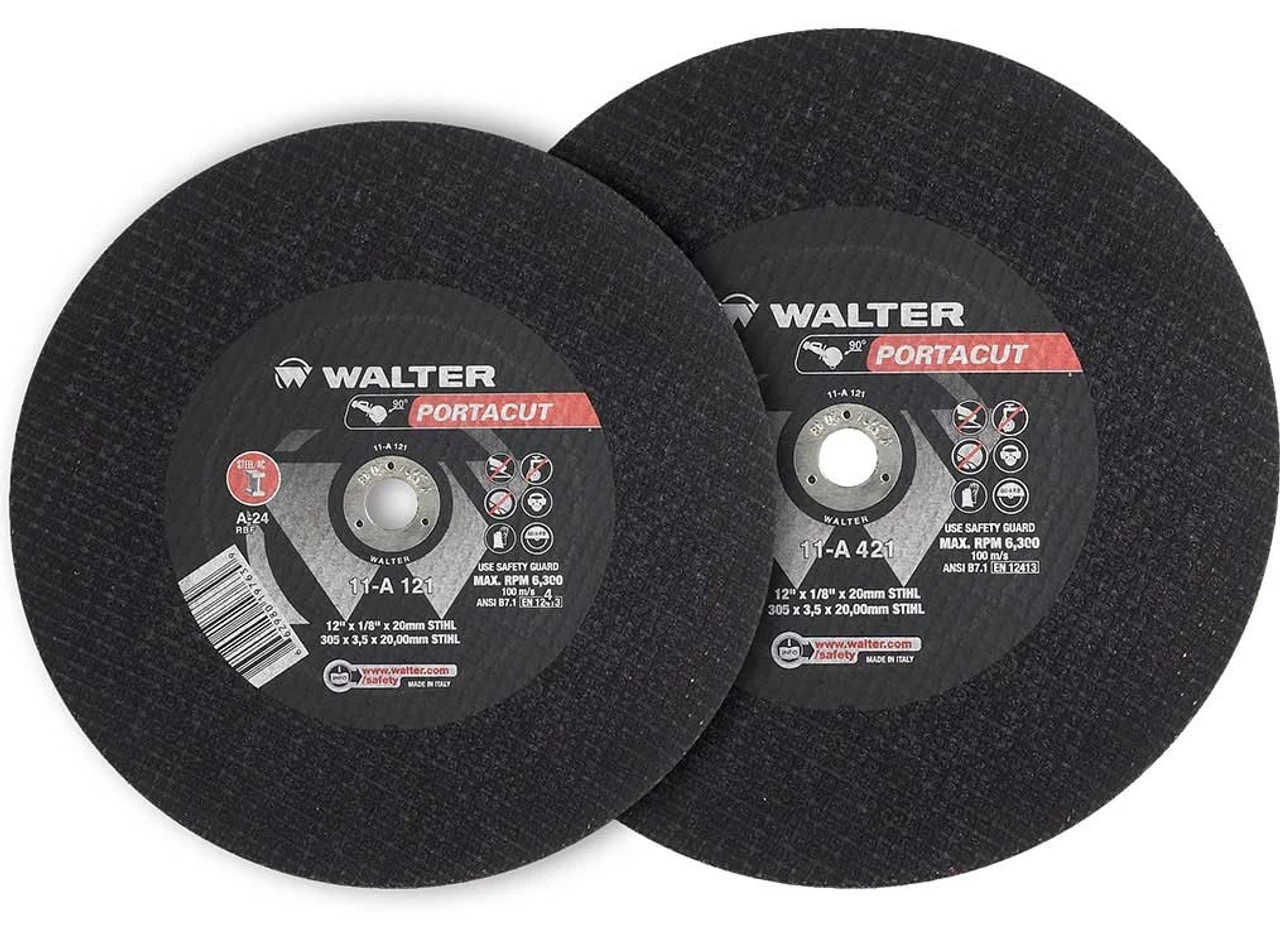 Walter 11-D 121 12" X 1/8" X 20mm Portacut Cut Off Wheel - C-24